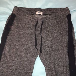 Grey and black old navy joggers sweatpants